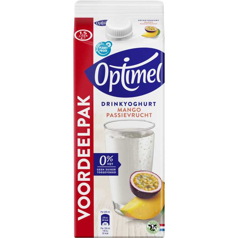 Een afbeelding van Optimel Drinkyoghurt mango passievrucht voordeel