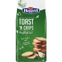 Een afbeelding van Haust Toast en chips knoflook