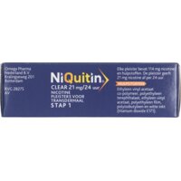 Een afbeelding van Niquitin Clear 21mg nicotine pleister stap 1