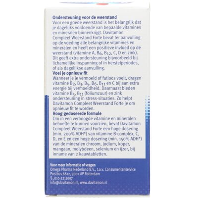 pdp-image-Davitamon Compleet weerstand forte kauwvitamines