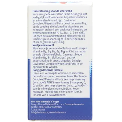 pdp-image-Davitamon Compleet weerstand forte kauwvitamines