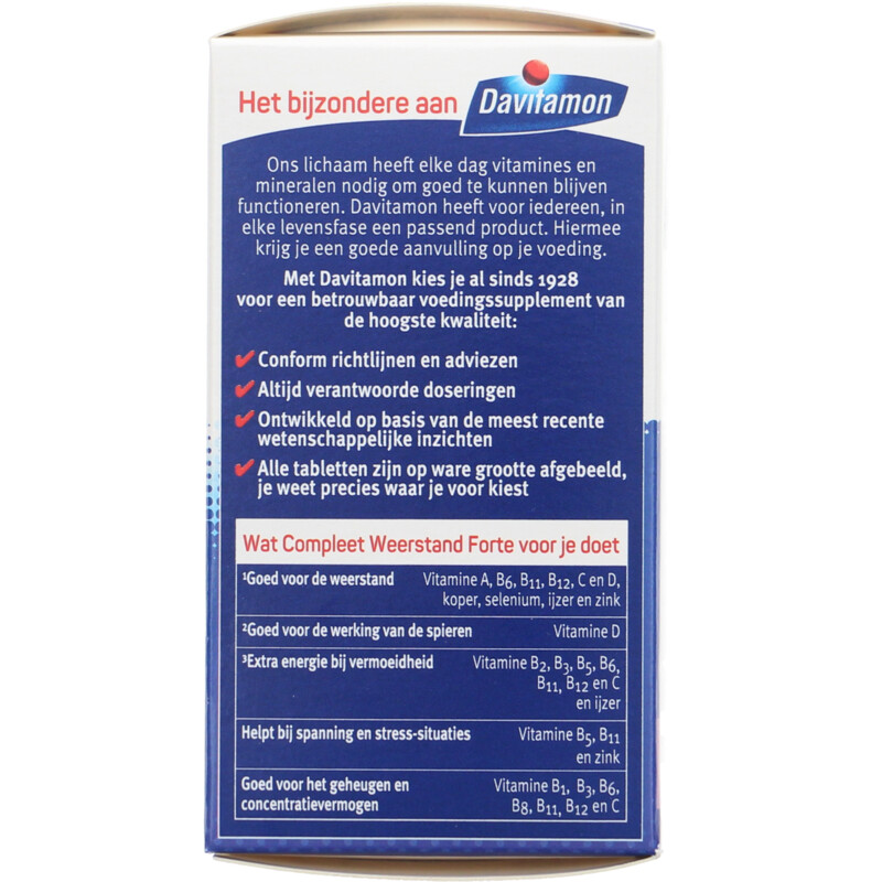 Een afbeelding van Davitamon Compleet weerstand forte kauwvitamines