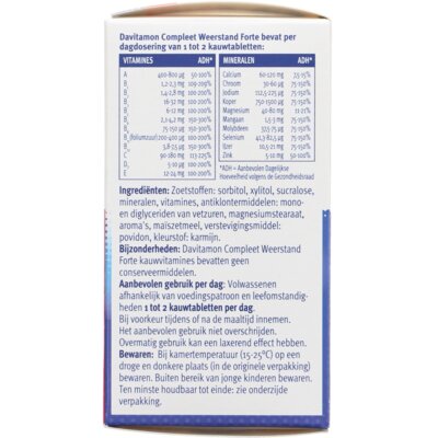 pdp-image-Davitamon Compleet weerstand forte kauwvitamines