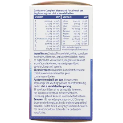 pdp-image-Davitamon Compleet weerstand forte kauwvitamines