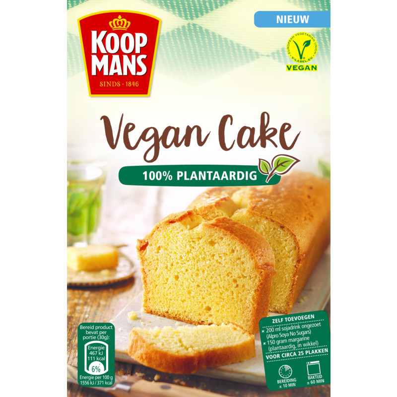 Een afbeelding van Koopmans Vegan cake