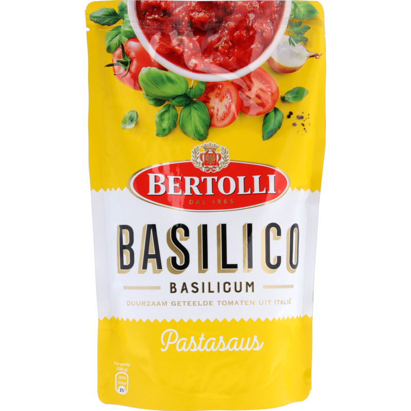 Een afbeelding van Bertolli Saus in zak basilicum