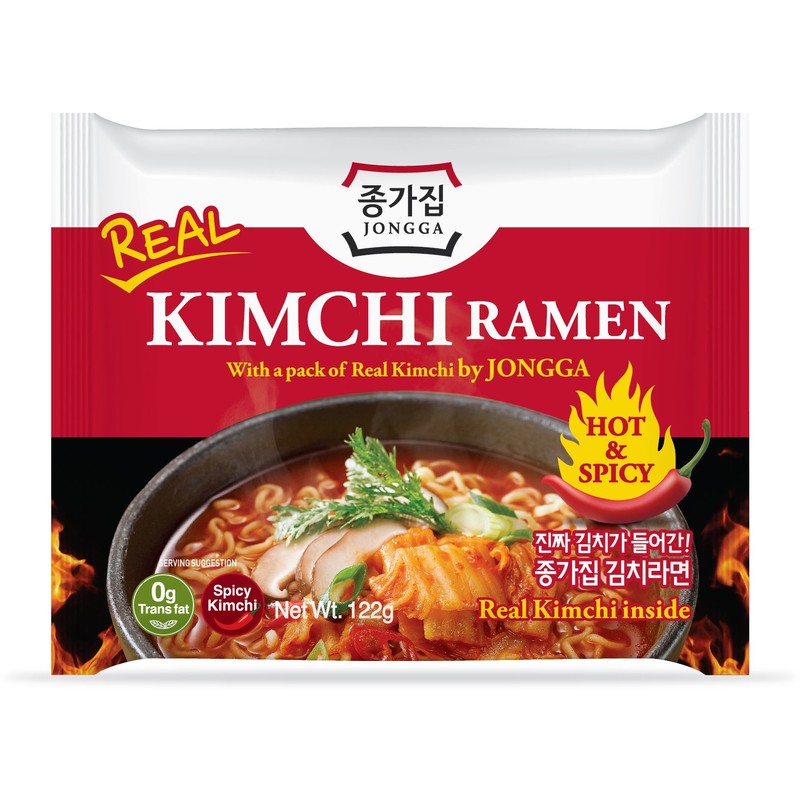 Een afbeelding van Jongga Instant noodles kimchi ramen