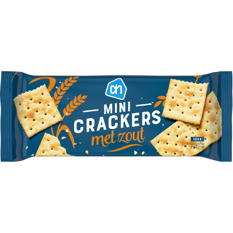 Een afbeelding van AH Mini crackers met zout