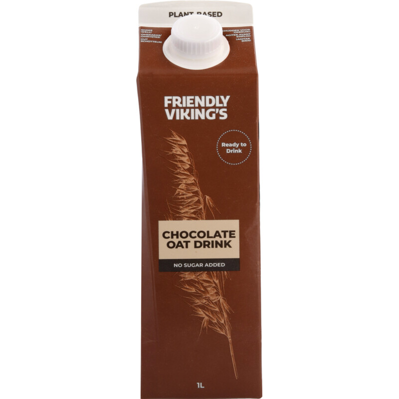 Een afbeelding van Friendly Vikings Haver drank chocolade