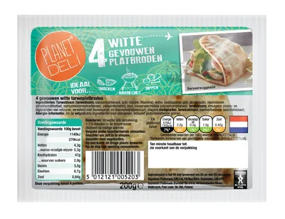 pdp-image-Planet Deli Witte gevouwen platbroden