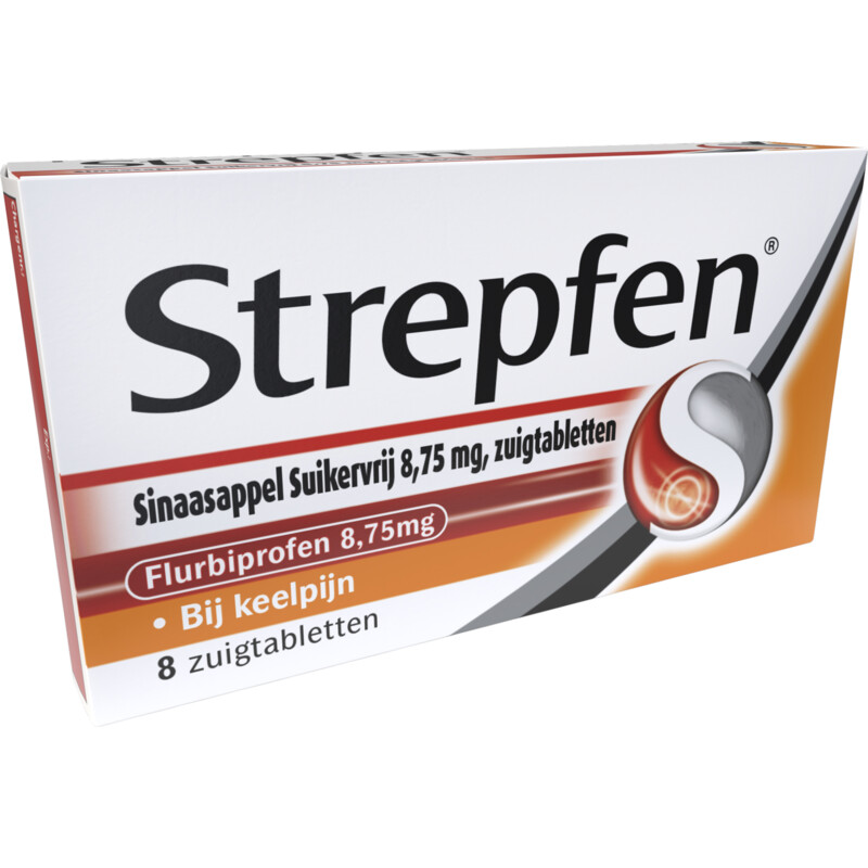 Een afbeelding van Strepfen Sinaasappel zuigtabletten