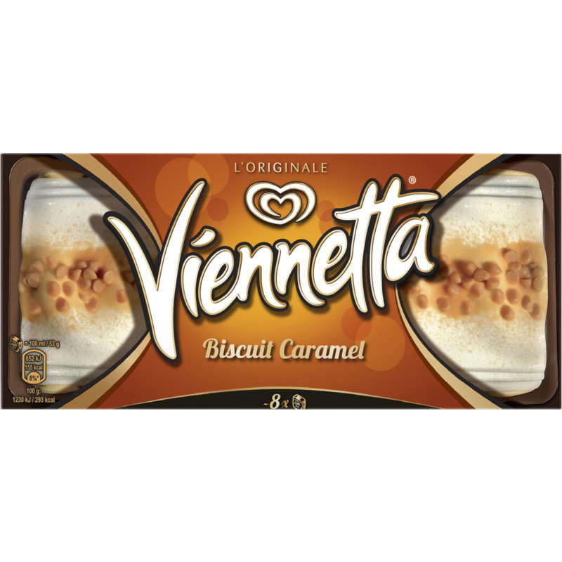 Een afbeelding van Viennetta IJs biscuit caramel