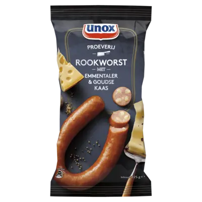 pdp-image-Unox Rookworst Kaas 225G 8x