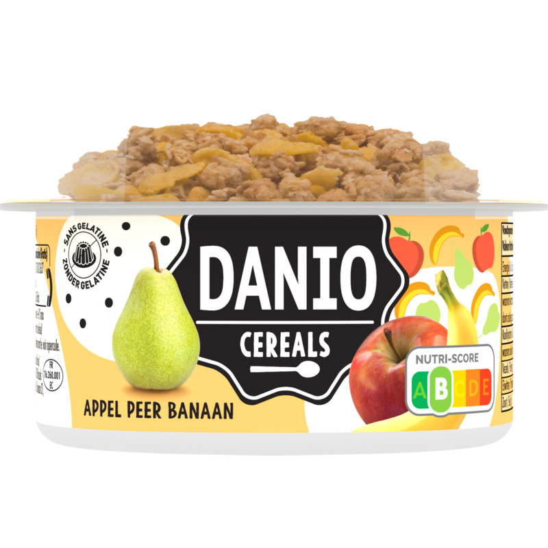 Een afbeelding van Danio Cereals appel peer banaan bel
