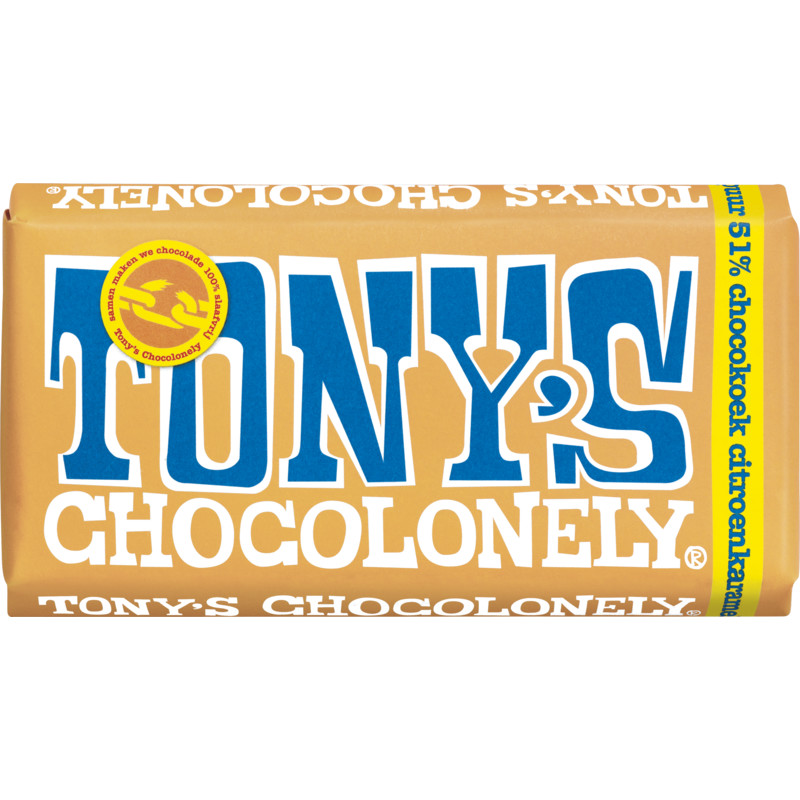 Een afbeelding van Tony's Chocolonely Puur citroenkaramel chocokoek