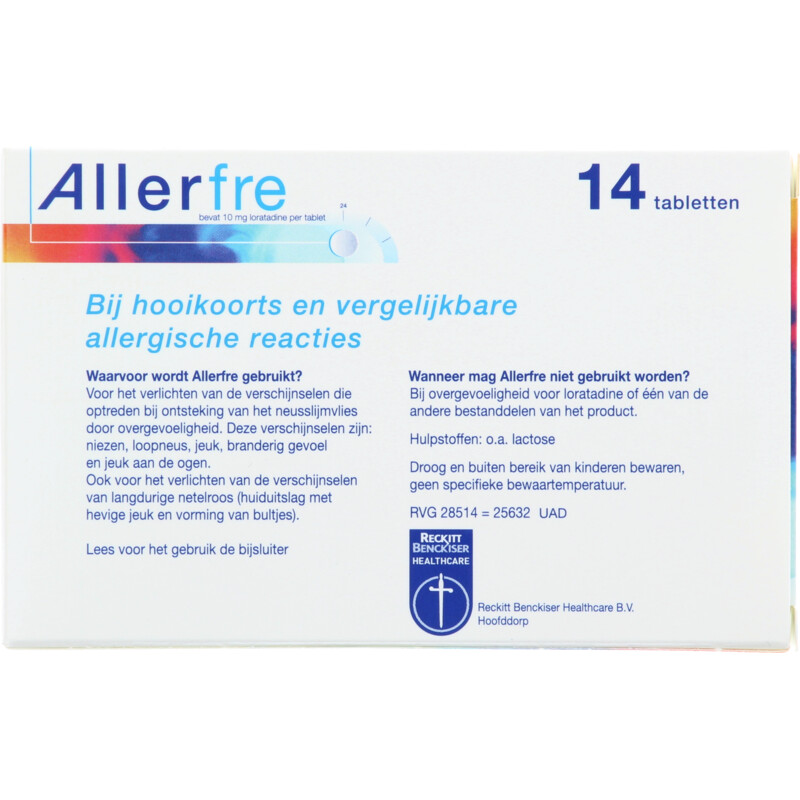 Een afbeelding van Allerfre Hooikoorts & allergie tabletten