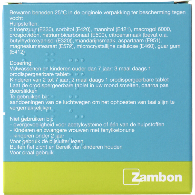 Een afbeelding van Fluimucil 200mg pastilles