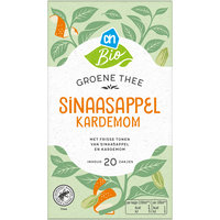 Een afbeelding van AH Biologisch Groene thee sinaasappel kardamom