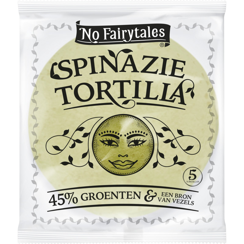 Een afbeelding van No Fairytales Spinazie tortilla