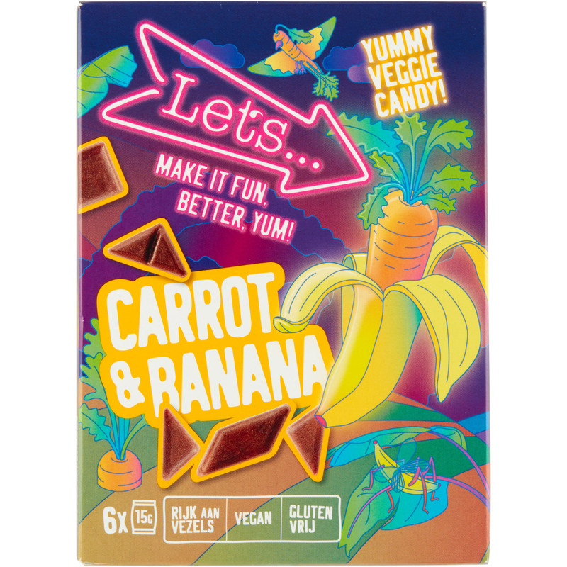 Een afbeelding van Let's Carrot & banana candy