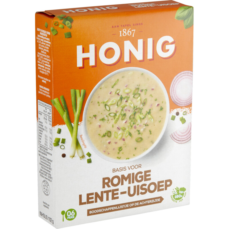 Een afbeelding van Honig Basis voor romige lente-uisoep