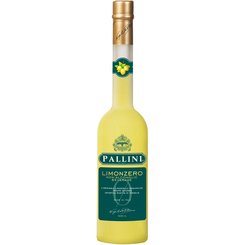 Een afbeelding van Pallini Limonzero alcoholvrij bel