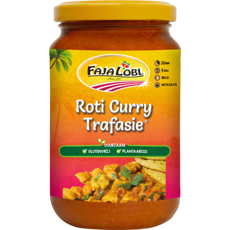 Een afbeelding van Faja Lobi Roti curry trafasie