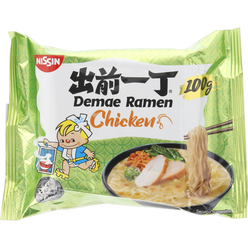 Een afbeelding van Nissin Demae ramen chicken