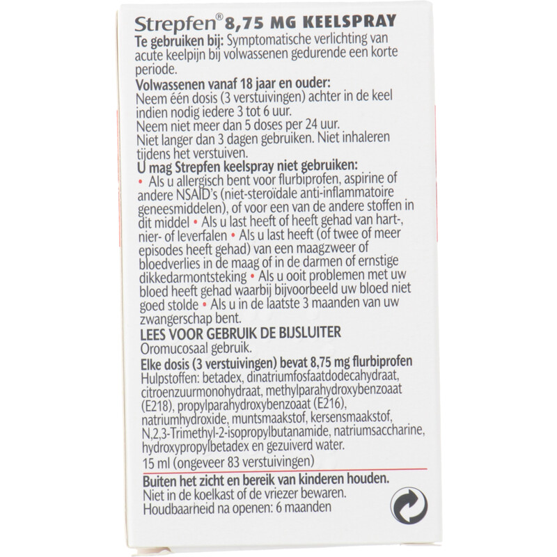Een afbeelding van Strepfen Keelspray