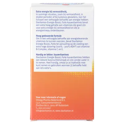 pdp-image-Davitamon Energie boost forte kauwvitamines