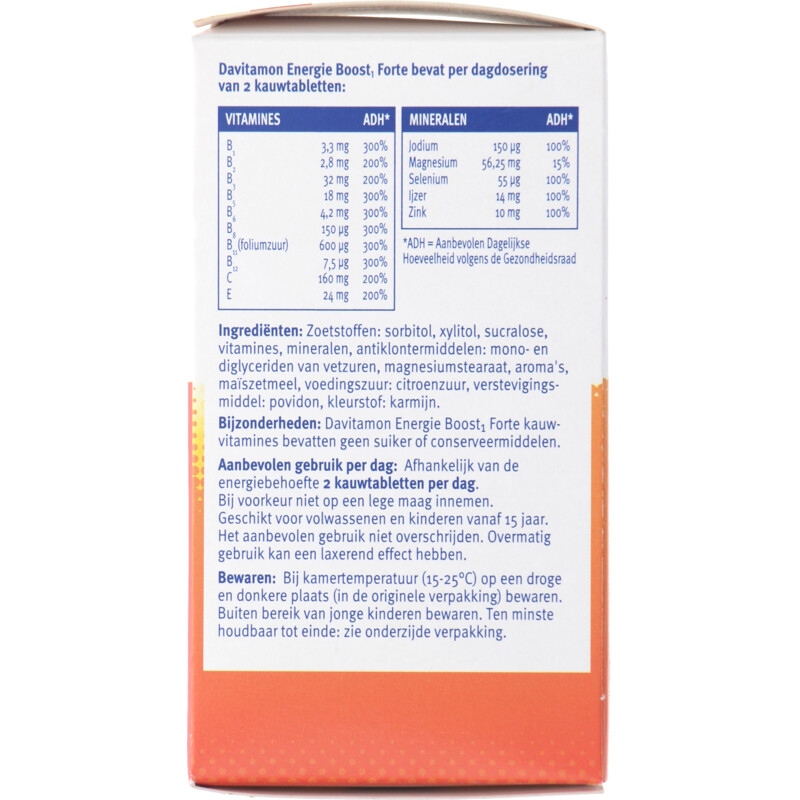 Een afbeelding van Davitamon Energie boost kauwvitamines