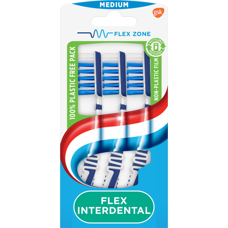 Een afbeelding van Aquafresh Flex interdental medium tandenborstel