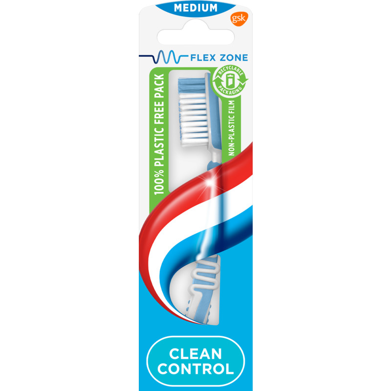 Een afbeelding van Aquafresh Clean control medium tandenborstel