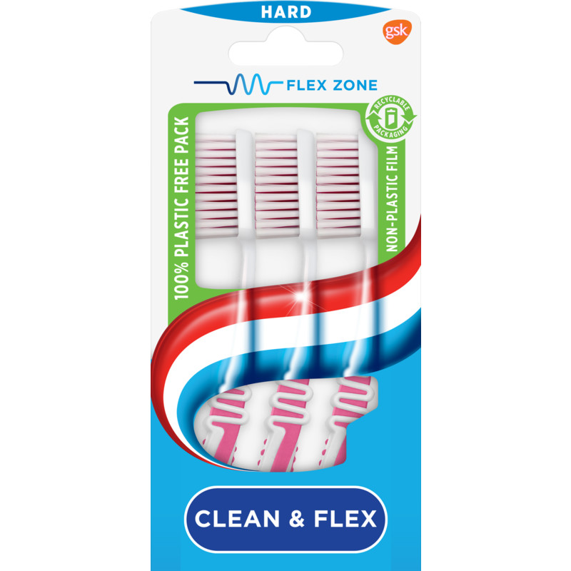 Een afbeelding van Aquafresh Clean & flex hard tandenborstel