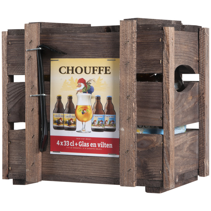 Een afbeelding van La Chouffe Kist geschenkverpakking