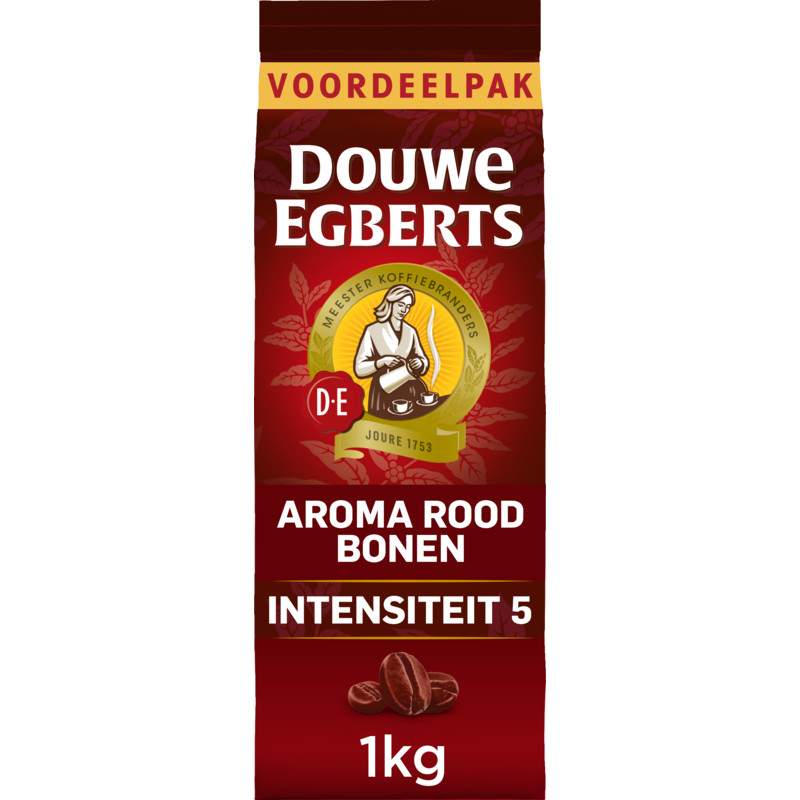 Een afbeelding van Douwe Egberts Aroma rood bonen voordeelpak
