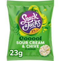 Een afbeelding van Snack a Jacks Crispies sour cream & chive