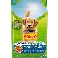 Een afbeelding van Bonzo Menubrokken adult kip hondenvoer droog