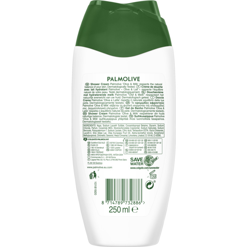 Een afbeelding van Palmolive Naturals olijf en melkdouchecrème