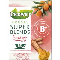 Een afbeelding van Pickwick Herbal super blends energy kruidenthee