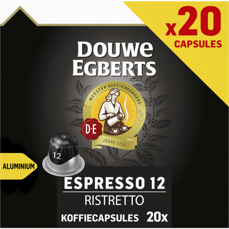 Een afbeelding van Douwe Egberts Espresso ristretto capsules