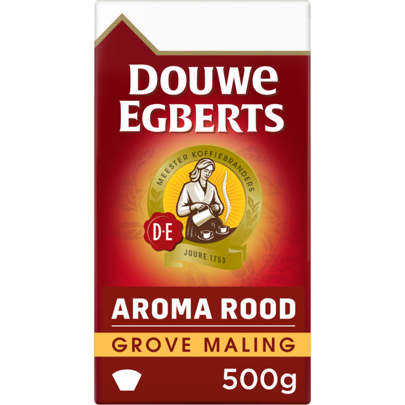Een afbeelding van Douwe Egberts Aroma rood grove maling filterkoffie