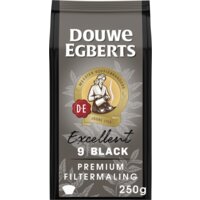 Een afbeelding van Douwe Egberts Excellent black filtermaling