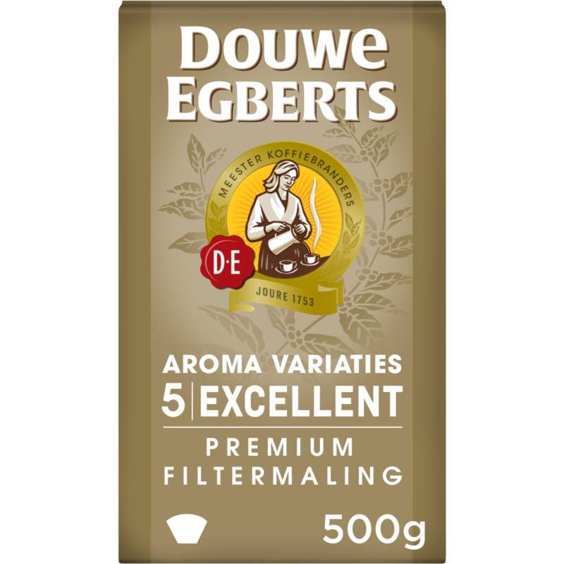 Een afbeelding van Douwe Egberts Aroma variaties excellent filtermaling