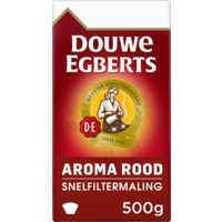 Een afbeelding van Douwe Egberts Aroma rood snelfiltermaling