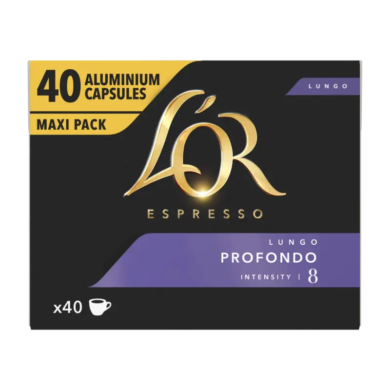 L'OR Lungo profondo capsules maxi pack