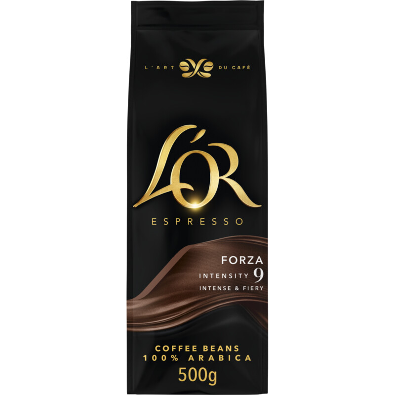 Een afbeelding van L'OR Espresso forza coffee beans