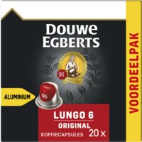 Snazzy Verliefd team Douwe Egberts Lungo original capsules voordeelpak bestellen | Albert Heijn
