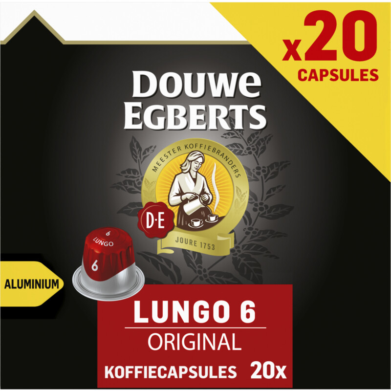 Snazzy Verliefd team Douwe Egberts Lungo original capsules voordeelpak bestellen | Albert Heijn