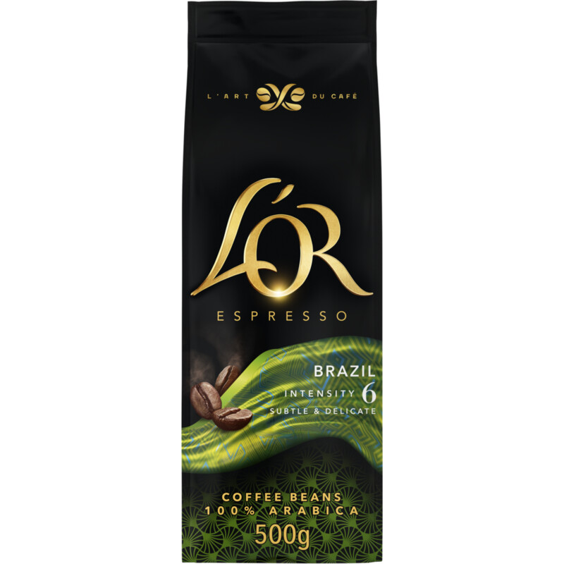 Een afbeelding van L'OR Espresso Brazil coffee beans